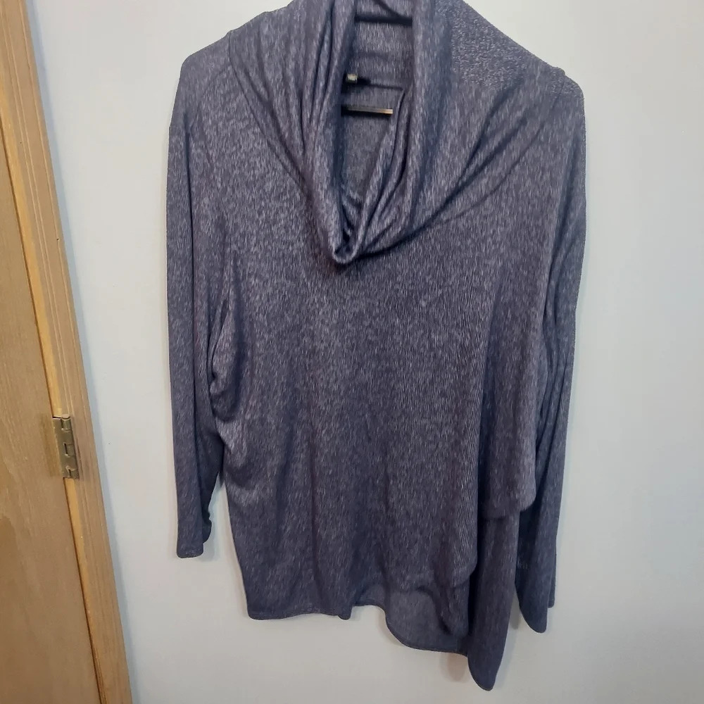 Women's Purple Cowl Neck Sweater